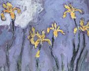Claude Monet Yellow Irises with Pink Cloud Sweden oil painting reproduction